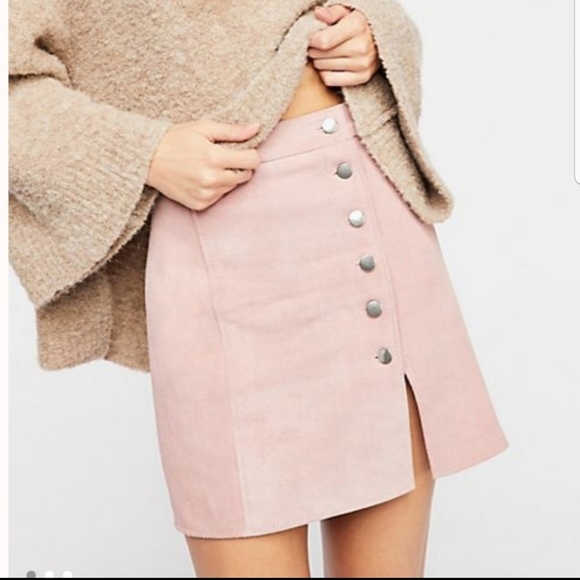 Free People Dresses & Skirts - Free People Understated Suede Mini Skirt